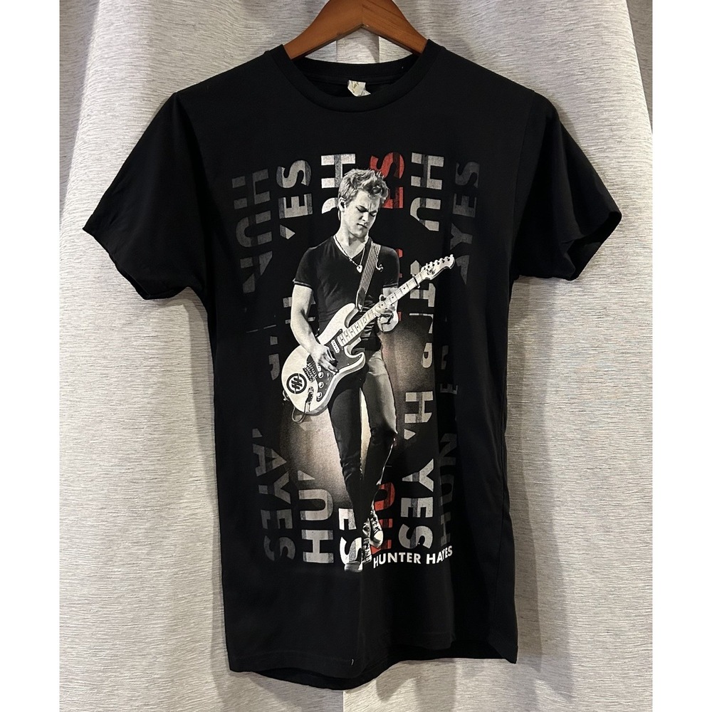Hunter Hayes Concert 2013 Lets be Crazy Tour Men's‎ Small Black Graphic T Shirt